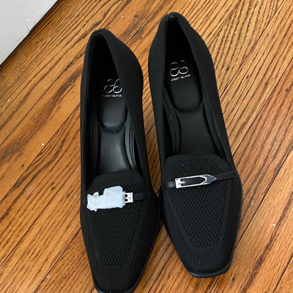 Gentle Souls Black Mesh Heels